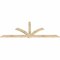 Ekena Millwork Redmond Rough Sawn Timber Gable Bracket, Douglas Fir, 96"W x 36"H x 2"D x 4"F, 9/12 Pitch GBW096X36X0204RED00RDF - alternate 2